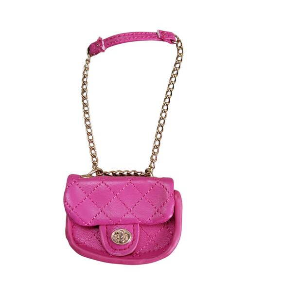 Zuru Other - Zuru Mini Brands Pink Quilted Gold Chain Strap Shoulder Bag Faux Leather Bag